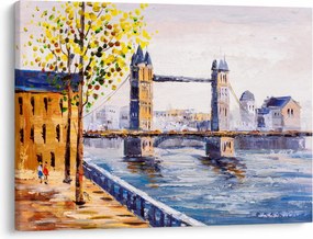 Tablou - Pictură oraș (70x50 cm)