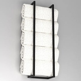 Suport de perete pentru prosoape 78x23 cm negru