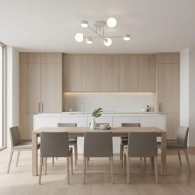 Plafonieră aplicată HOLON 3xG9/8W/230V + 3xGX53/12W albă