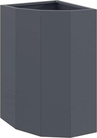 vidaXL Ghiveci de colț Antracit 30 x 30 x 50 cm Oțel