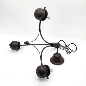 Lustră pe lanț Brilagi COTTAGE 3xE14/40W/230V stejar/alb