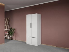 Dulap dormitor Alb Levi C02