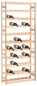 vidaXL Suport pentru sticle de vin, 77 sticle, lemn de pin