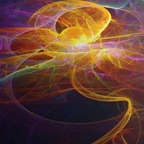 Tablou abstract (cu ceas) (90x30 cm)