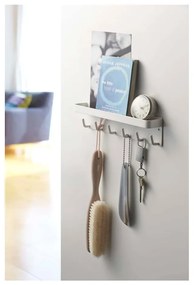 Cuier pentru chei cu raft YAMAZAKI Smart, alb