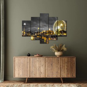 Tablou carusel în amurg (150x105 cm)