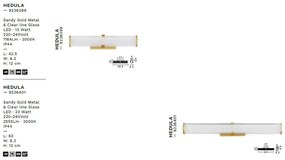 Aplica LED baie decorativa design elegant IP44 HEDULA L-63cm