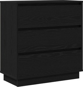 vidaXL Dulap de noapte Stejar Negru 71 x 34,5 x 75 cm Lemn compozit