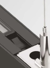 Lustra liniara cu lumina directa si indirecta STEEL Accent White 3000K