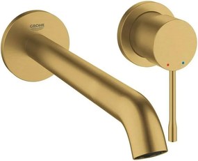 Baterie lavoar incastrata Grohe Essence 23 cm auriu periat Cool Sunrise fara corp ingropat