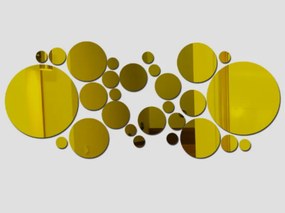 SENTOP | Cercuri oglindite abstracte aurii - TVOBES