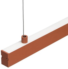 Lustra suspendata LED, 120cm, Otel, Teracota, MIAMI