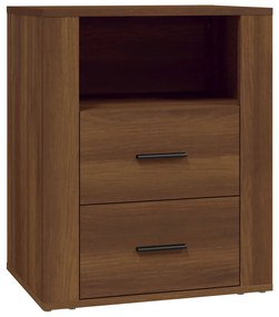 816735 vidaXL Noptieră, stejar maro, 50x36x60 cm, lemn prelucrat
