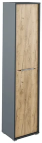 Dulap cu rafturi Hamila NEW TYP 06 (grafit + Stejar artisan). 1028759