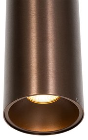 Lampă suspendată de design bronz închis - Tubo