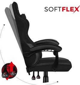 Fotoliu gaming Fusion 4.4 (negru + carbon). 1087468