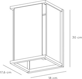 Lucide 27883/01/30 - Aplica perete exterior CLAIRE 1xE27/15W/230V