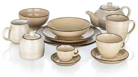 Set de 6 căni din ceramică Banquet PALAS , 400 ml,crem,