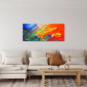 Tablou - Abstract colorat (120x50 cm)
