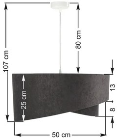 Lustră pe cablu GALAXY 1xE27/60W/230V