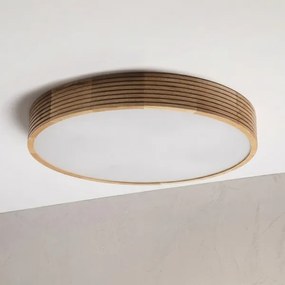 Brilagi - Plafonieră LED CARVALHO MODERN 4xE27/60W/230V stejar diam. 57,5 cm