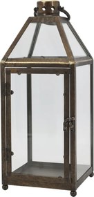 Felinar din alama antichizata, H45 cm
