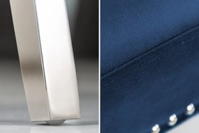 Set 2 scaune stil baroc Castle Deluxe, albastru regal