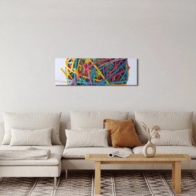 Tablou cu gumițe (cu ceas) (90x30 cm)