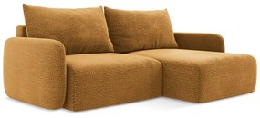 Colțar portocaliu extensibil/cu spațiu de depozitare (cu colț pe partea dreaptă) Kalena – Makamii