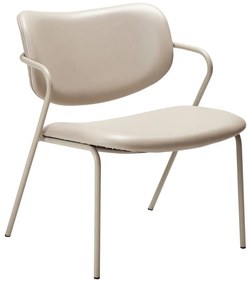 Fotoliu bej din imitație de piele Zed – DAN-FORM Denmark