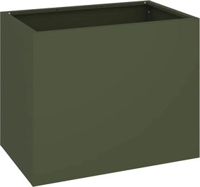 vidaXL Vază pentru Grădină Olivengrønn 50 x 32 x 40 cm