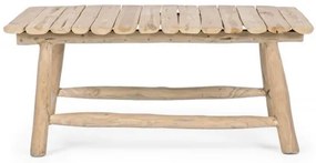 Masuta de cafea finisaj natural din lemn de Teak, 90x60x38 cm, Sahel Bizzotto