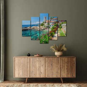 Tablou - Sat pitoresc de coastă (150x105 cm)