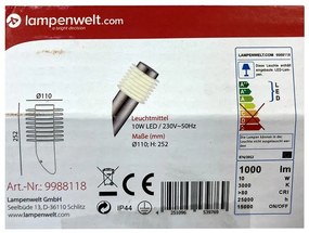 Lampă LED de perete de exterior LED/10W/230V IP44 Lampenwelt