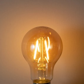 Set de 5 becuri LED E27 reglabile A60 aurii 3W 310 lm 2200K