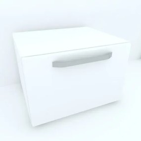 Armonia Comoda alba cu o usa cu maner front MDF Alb Mat