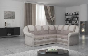 Coltar extensibil cu spatiu pentru depozitare, 243x105x190 cm, Lord II R01, Eltap (Culoare: Bej Pepit / Maro inchis)