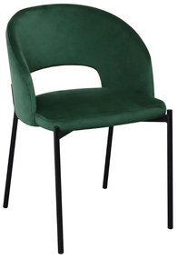 Scaun de bucaterie Rao, verde/negru