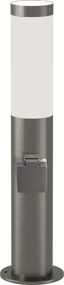 Brilagi - Lampă LED de exterior cu priză ELIA 1xE27/7W/230V 4000K IP44 50 cm crom