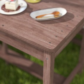 AIYAPLAY Set mobilier de grădină exterior pentru copii cu perne și parasol detașabil, dungi bleumarin și albe | Aosom Romania