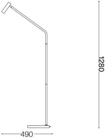 Lampadar LED Ideal Lux EASY LED/3,5W/230V CRI 90 alamă