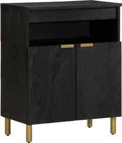 vidaXL Dulap, negru, 60x33x75 cm, lemn prelucrat