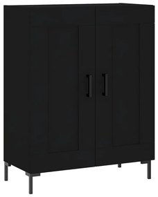 830197 vidaXL Servantă, negru, 69,5x34x90 cm, lemn compozit