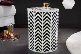 Masuta auxiliara design unicat Bone Inlay 45cm A-43660 VC