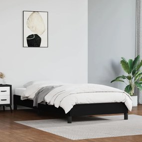 346868 vidaXL Cadru de pat, negru, 80x200 cm, piele ecologică