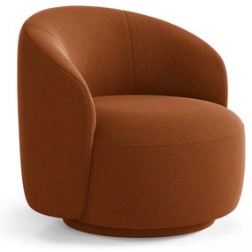 Fotoliu cărămiziu pivotant Letizia – Micadoni