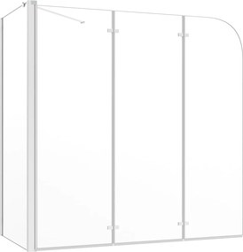 vidaXL Cabină de baie, 120x69x130 cm, sticlă securizată, transparent