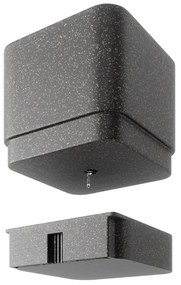 Ghivece 4 buc. din plastic pentru ierburi aromatice de perete Cubiko – Umbra