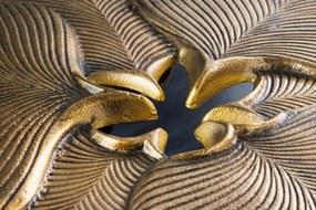 Masuta cu aspect deosebit Ginkgo Leafs 55cm, auriu