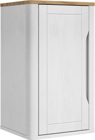 vidaXL Dulap de perete pentru baie cu raft FLORO Alb 35 x 30 x 60 cm